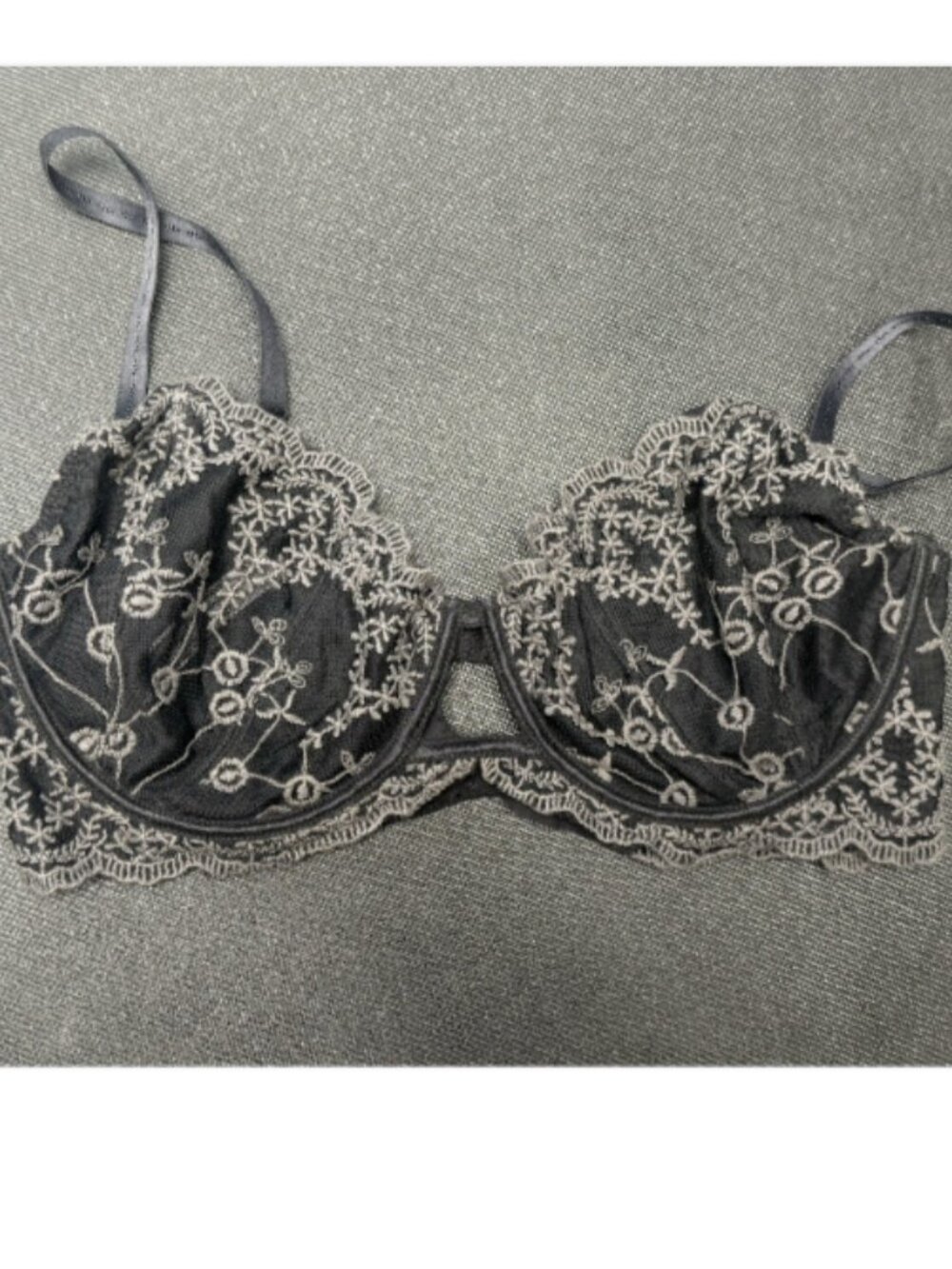 Free People Women's Underwire Black Bra Size 36D  2856